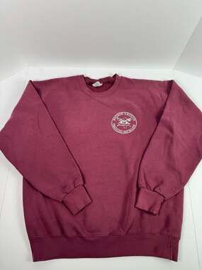 Vintage Soffe Fourth Recruit Training Battalion Sweatshirt, Maroon, Large